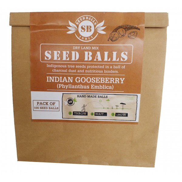 Seed Balls (Gooseberry Seed Balls) 100 Balls Pack - நெல்லிக்காய் விதை பந்துகள்