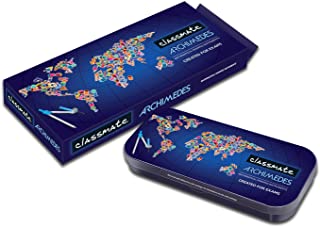 Classmate Archimedes Geometry Box | Die- Cast Compass | Mechanical Pencil | Double sided tray