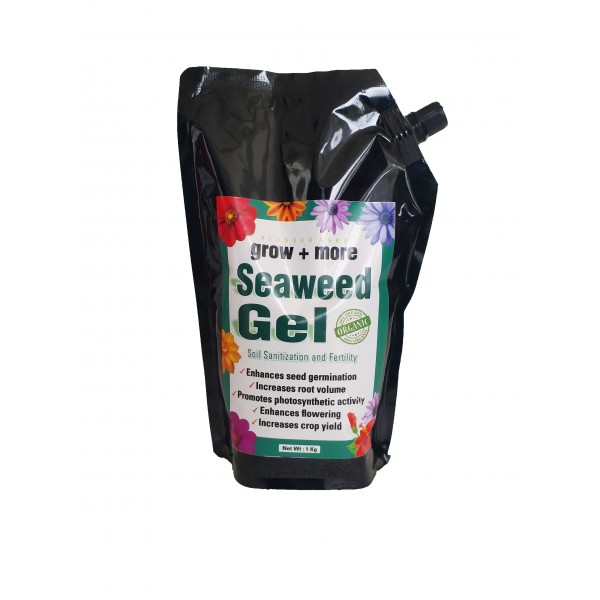 Seaweed Extract Organic Fertilizer for Plants Source of Essential Macro & Micro Nutrients Gel 1 ltr