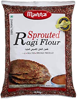 Manna Sprouted Ragi Flour, 1kg | 100% Natural Sprouted Finger Millet Flour