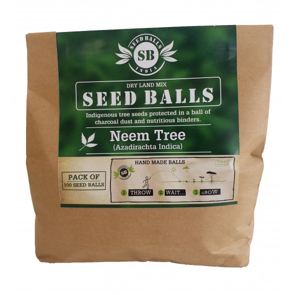 Seed Balls (Neem Seed Balls) 100 Balls Pack - வேம்பு மரம் விதை பந்துகள்