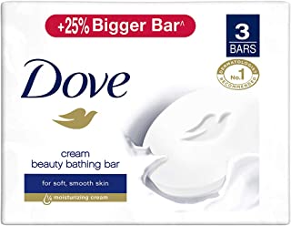 Dove Cream Beauty Bathing Bar 125 g (Combo Pack of 3)