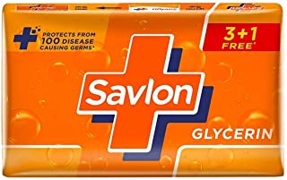 Savlon Glycerine Soap, 125g (Buy 3 Get 1 Free)