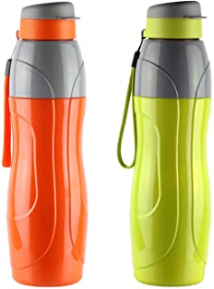 Cello Puro Plastic Sports Water Bottle, 900 ml, Set of 2(Assorted)