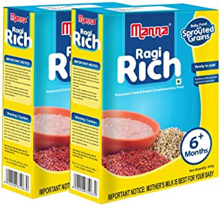 Manna Baby Food Ragi Rich 400g (200g x 2 Packs)