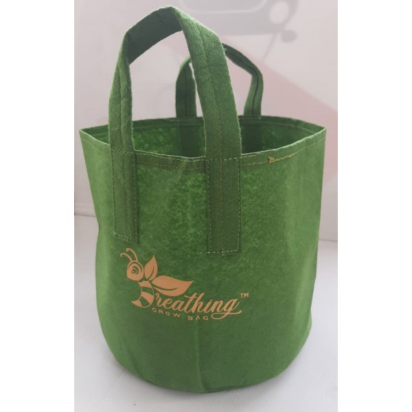 Breathing Grow Bags With Handle Fabric Grow Bag Container Aeration Fabric Grow Bags 10x10 IN