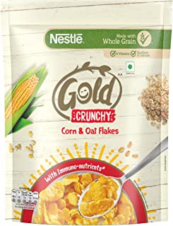 NESTLE GOLD Crunchy Oat and Corn Flakes, Breakfast Cereal - 850g