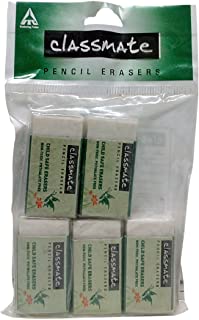 Classmate Pencil Erasers, Set of 5