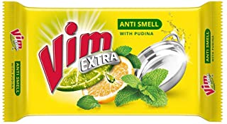 Vim Bar Anti Smell Dishwash Soap (Lemon and Phudina ) ( Pack of 4 )