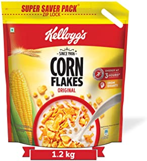 Kellogg's Corn Flakes Original, High in Iron, High in B Group Vitamins, Breakfast Cereals, 1.2 kg