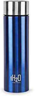 Cello H2O Stainless Steel Water Bottle, 1 Litre, Blue