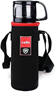 Cello Instyle Stainless Steel Double Walled Flask with Thermal Jacket, Hot and Cold, 500ml, 1pc, Silver