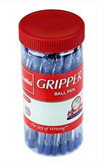 Cello Gripper Ball Pen | Blue Ball Pens | Jar of 25 Units | Best Ball Pens for Smooth Writing | Ball Pen Set |