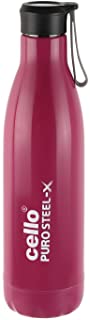 Cello Puro Steel-X Rover Stainless Steel Water Bottle (900ml, Purple)