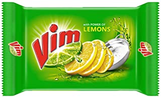 Vim Dishwash Bar Lemon, Removes Stain And Grease With Power Of Lemon, 200 g (Pack of 3)