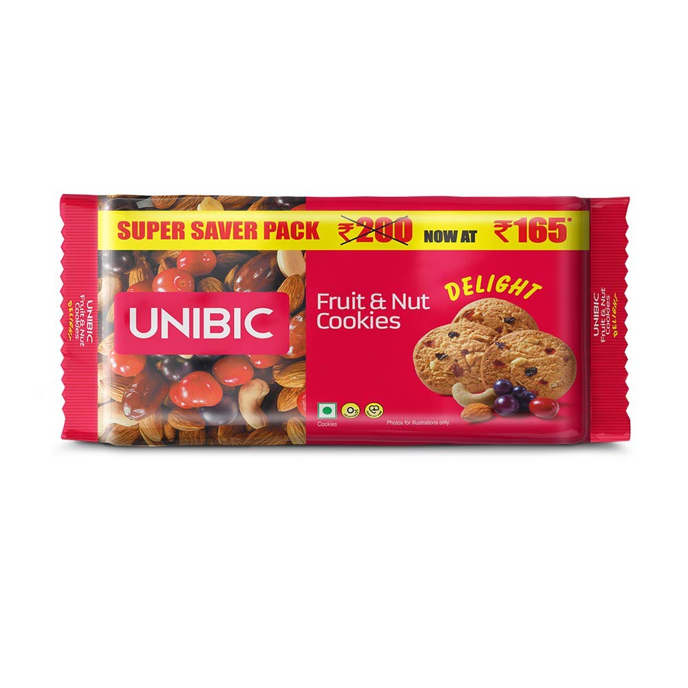 UNIBIC Fruit & Nut Cookies 500 g