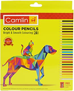 Camlin Kokuyo 4192567 24-Shade Full Size Colour Pencil Set (Assorted)