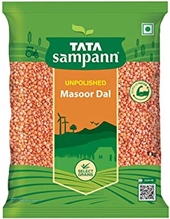 Tata Sampann Unpolished Masoor Dal Split, 1kg