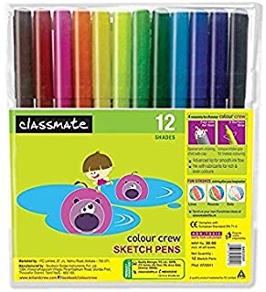 Classmate Sketch PENS Regular 12 Shades (Pack of 10)