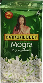Mangaldeep Mogra Gold Agarbatti Ziplock - 120 Sticks