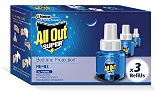 All Out Refill 60 Night Saver (135 ml, Pack of 3)