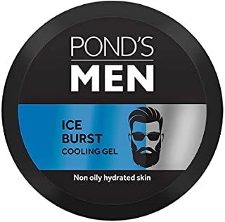 Ponds Men Ice Burst Cooling Face Gel, Non-Oily And Hydrated Look, Enriched With Menthol And Vitamin E, Non-Sticky Light Weight Formula 55 g