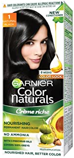 Garnier Color Naturals Crème hair color, Shade 1 Natural Black, 70ml + 60g