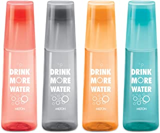 Milton KIP SIP 1000 Pet Water Bottle, Set of 4, 1 Litre Each, Assorted