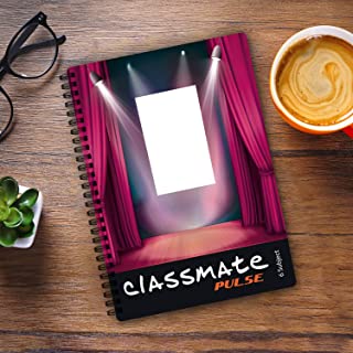 Classmate Spiral Notebook - Single line, Spiral Binding, 240mm x 180mm, 200 Pages, Pack of 4, Multicolor (2005037)