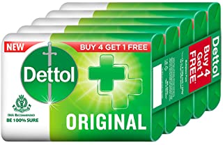 Dettol Original Germ Protection Bathing Soap bar, 125gm (Pack of 5)