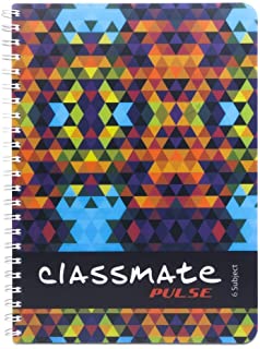 Classmate Pulse 6 Subject A4 Register Unruled 300 Pages Spiral Bound Notebook 297 x 210 Pack of 3