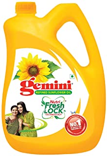 Gemini Refined Sunflower Oil Jar, 5L