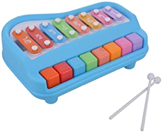 Toyshine Plastic Musical Xylophone and Piano (Blue)