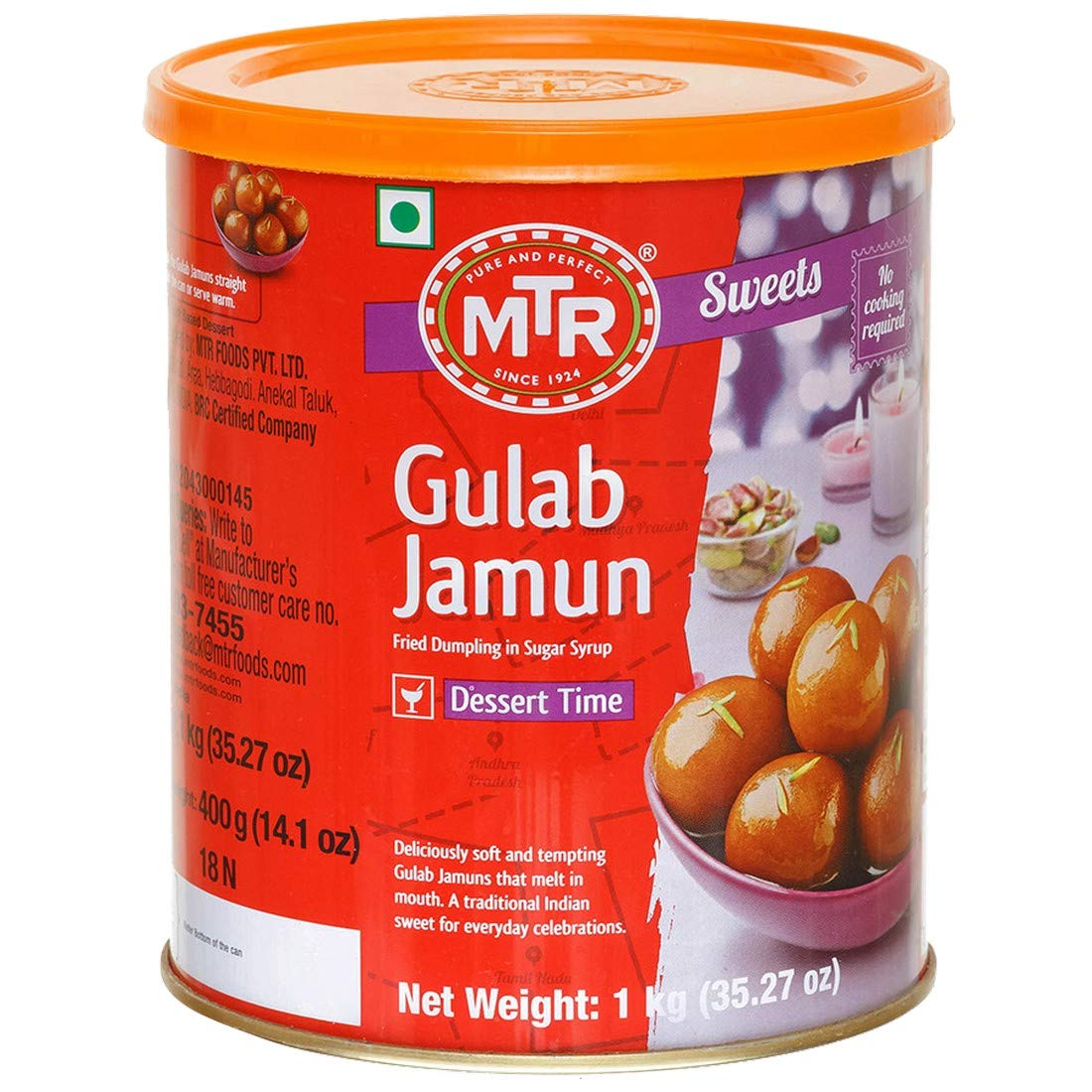 MTR Gulab Jamun Tin 1 KG