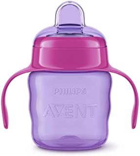 Philips Avent Silicone Rubber Classic Soft Spout Cup, (Pink/Purple) 200 ML 1 Piece
