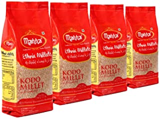 Manna Kodo Millet Natural Grains 2kg (500g x 4 Packs) - (Kodra / Varagu / Arikelu / Hark / Varigu)