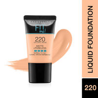 Maybelline New York Fit Me Matte+Poreless Liquid Foundation Tube SPF 22 - 220 Natural Beige With Clay