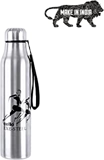 Cello Goldie Stainless Steel Water Bottle, 1000 ml, Set of 1, Silver