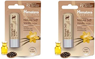 Himalaya Natural Soft Vanilla Lip Care Lip Balm 4.5 Gm Each (Pack Of 2)