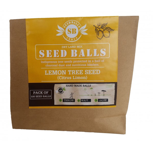 Seed Balls (Lemon Seed Balls) 100 Balls Pack - எலுமிச்சை விதை பந்துகள்