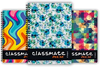 Classmate Pulse Notebook - 267 X 203, 300 Pages, Single Line, Wiro binding, Multicolor (2105005)