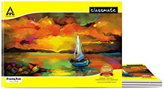 Classmate Drawing Book - Unruled, 40 Pages, 210 mm x 297 mm - Pack Of 4
