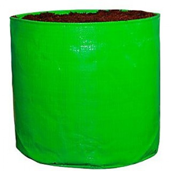 HDPE Growbags 24x24x09 Inch / 2 Feet Dia X 2 Feet Width X 0.75 Feet Height (Green&Orange)