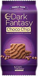 Dark Fantasy  Choco Chip Crunchy Chocolatey Cookies Pouch, 350 g