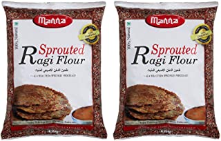 Manna Sprouted Ragi Flour 2kg (1kg x 2 Packs)