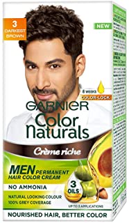 Garnier Color Naturals Men Shade 3 Darkest Brown, 36ml + 24g