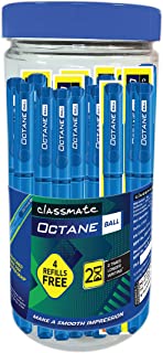 Classmate Plastic Octane Ball (Blue) Jar - Pack of 25