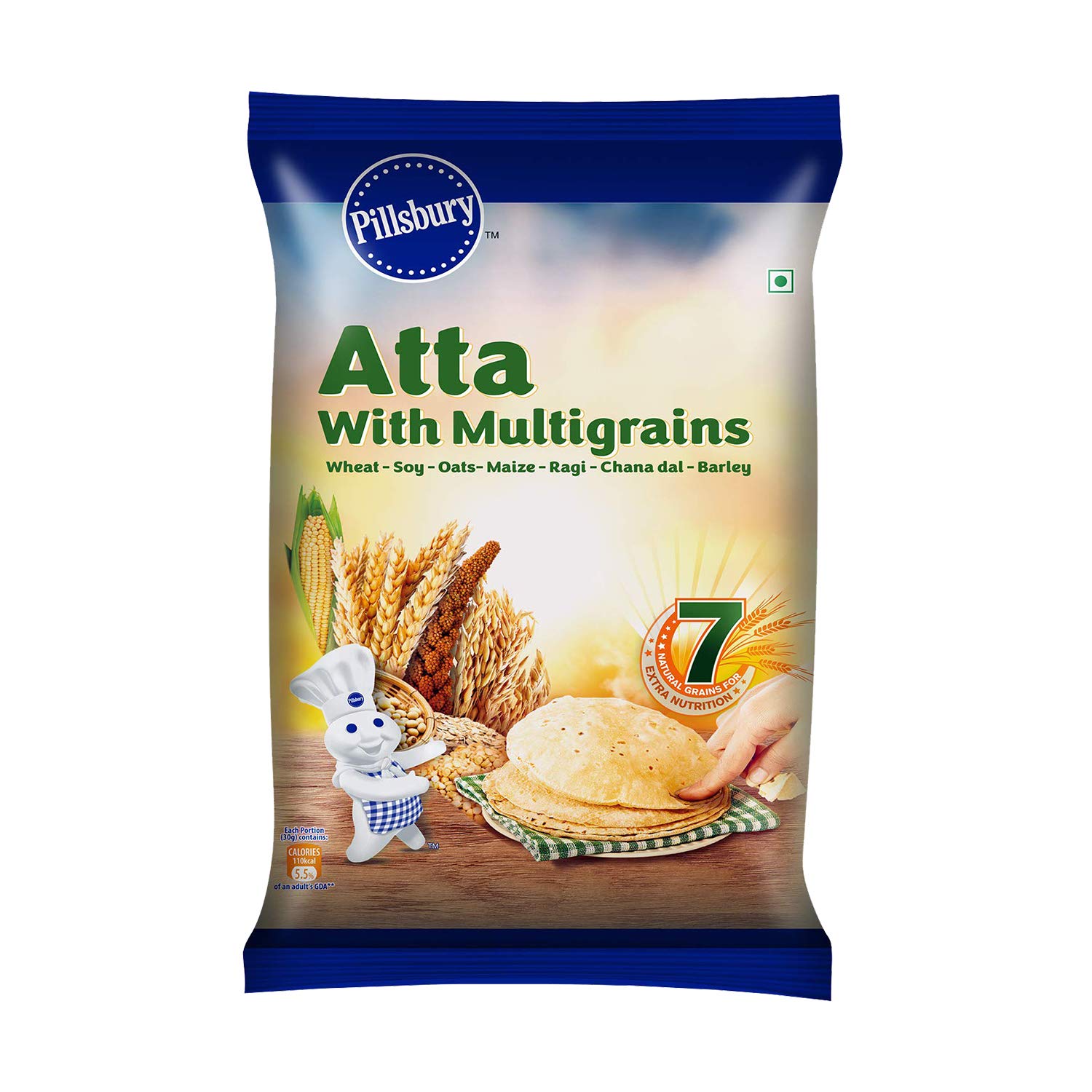 Pillsbury Atta with Multigrains/ Blend of 7 Natural Grains, 5 kg
