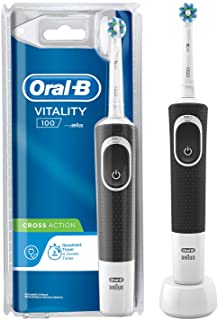 Oral B Vitality 100 Black Criss Cross Electric Rechargeable Toothbrush Powered by Braun