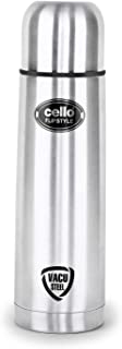 Cello Flip Style Stainless Steel Insulated Flask without Thermal Jacket, 1000ml, Silver
